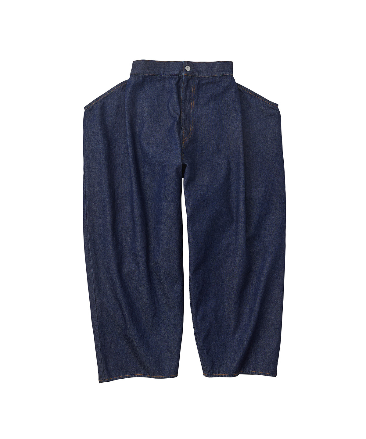 PAPER FOLDING TAPERED DENIM PANTS INDIGO