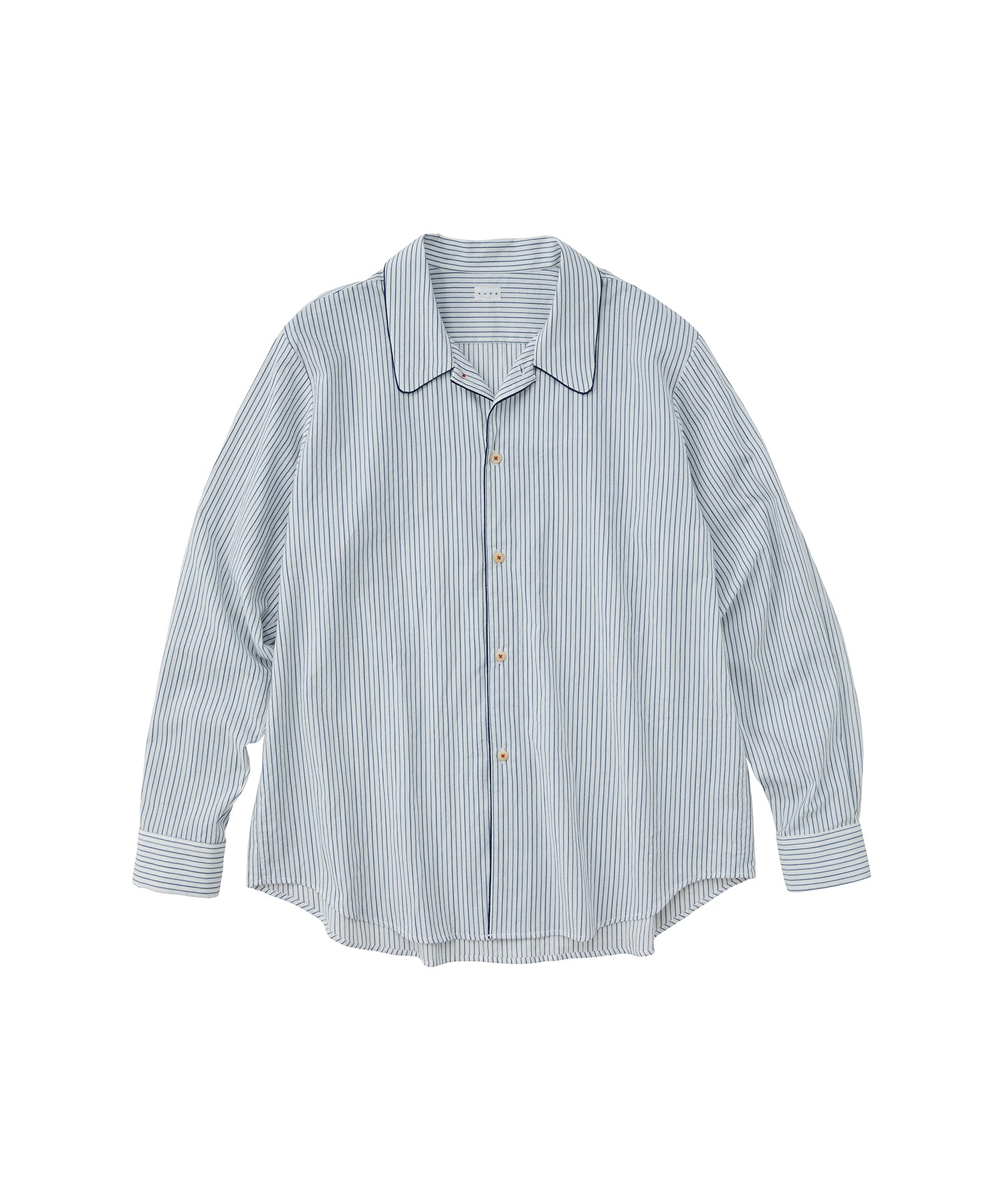 KURO | QUIET STRIPE PIPING SHIRT | シャツ・日本製