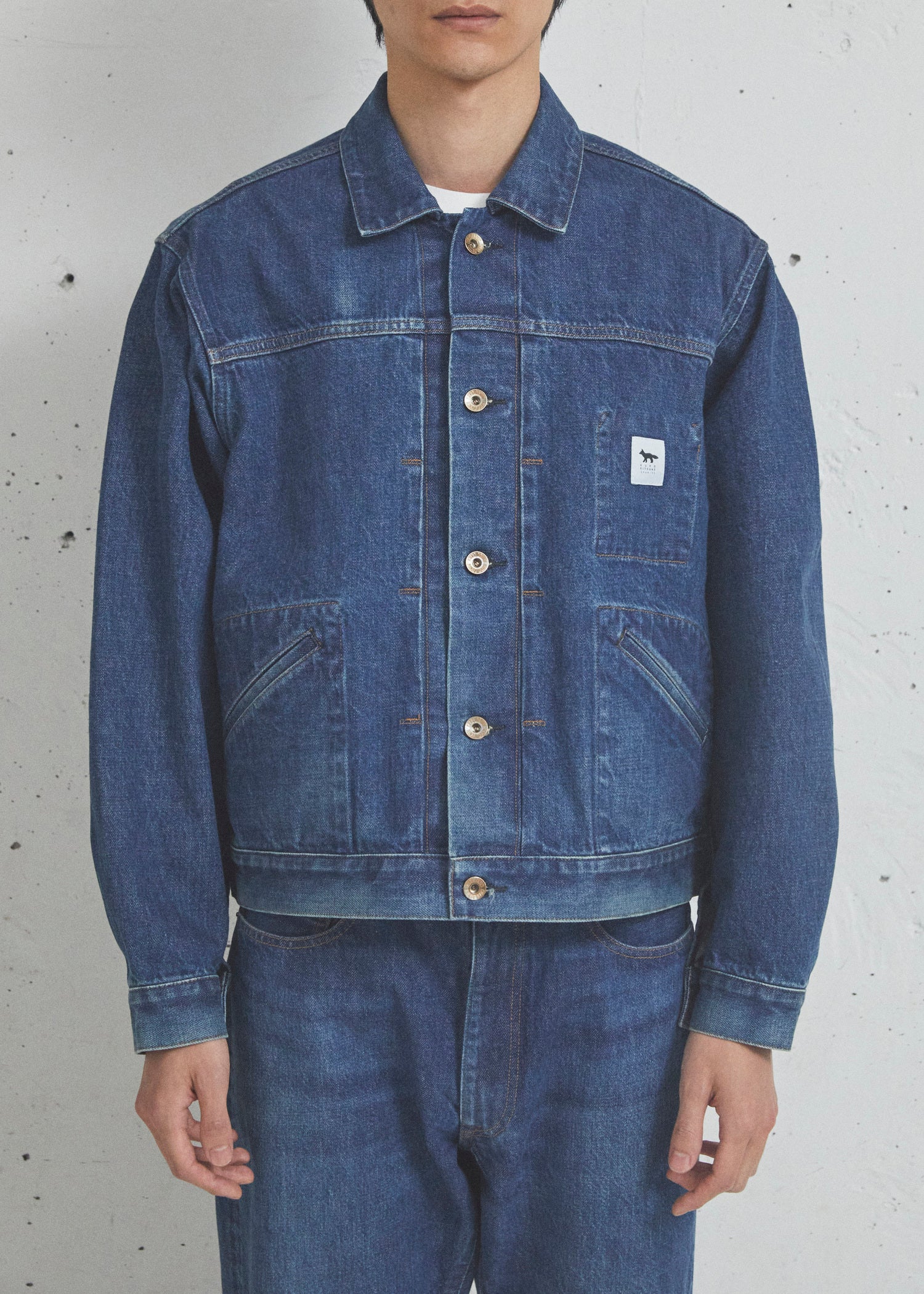 SELVEDGE VOYAGE DENIM JACKET | KURO × Maison Kitsuné