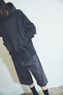 MORE DAMAGE WASHED SWEAT PARKA