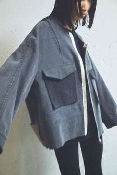 REMAKE DENIM MILITARY MARK Ⅱ JACKET