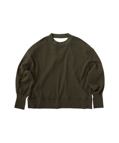 MILITARY RIB OVERSIZED OPENED BACK L/S TEE