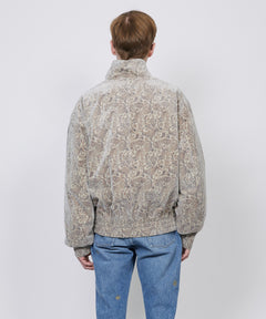 CLASSICAL PAISLEY PATTERNED DOWN JACKET