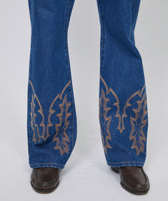 PRESTON EMBROIDERY - WESTERN / FADED INDIGO