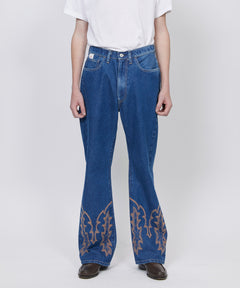 PRESTON EMBROIDERY - WESTERN / FADED INDIGO