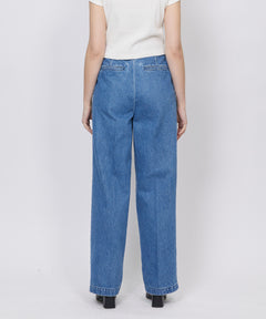 BIG TUCK DENIM TROUSER