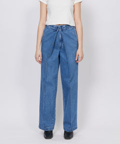 BIG TUCK DENIM TROUSER