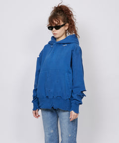 MORE DAMAGE WASHED SWEAT PARKA