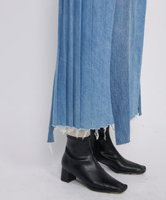 REMAKE DENIM MARK VI SKIRT / FADED INDIGO