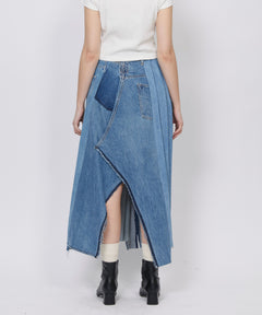 REMAKE DENIM MARK VI SKIRT / FADED INDIGO