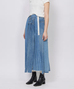 REMAKE DENIM MARK VI SKIRT / FADED INDIGO