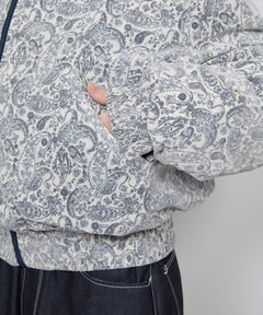 CLASSICAL PAISLEY PATTERNED DOWN JACKET