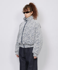 CLASSICAL PAISLEY PATTERNED DOWN JACKET