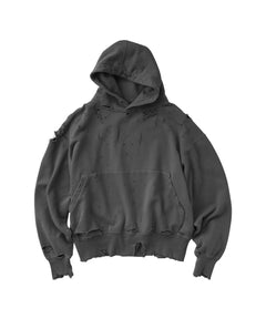 MORE DAMAGE WASHED SWEAT PARKA