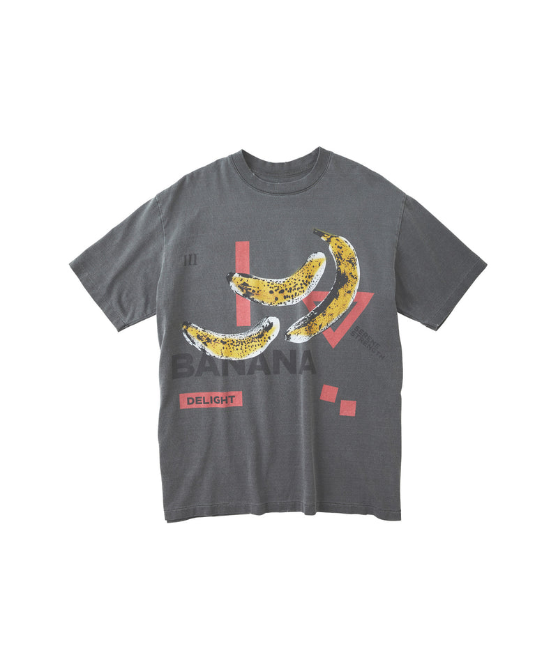 17/- ROUND SHAPE S/S TEE -BANANA-