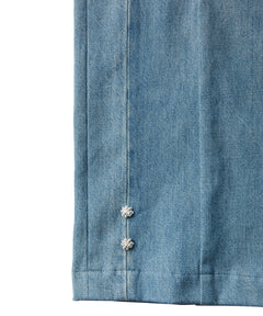 REMAKE DENIM MARK XIV PANTS -Flower Button