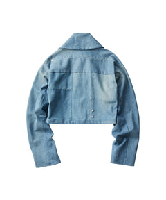 REMAKE DENIM MARK XII JACKET -Flower Button