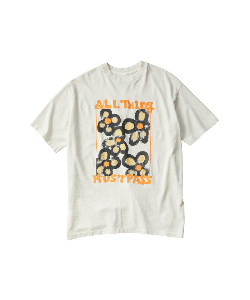 17/- ROUND SHAPE S/S TEE -ANYTHING FLOWER-