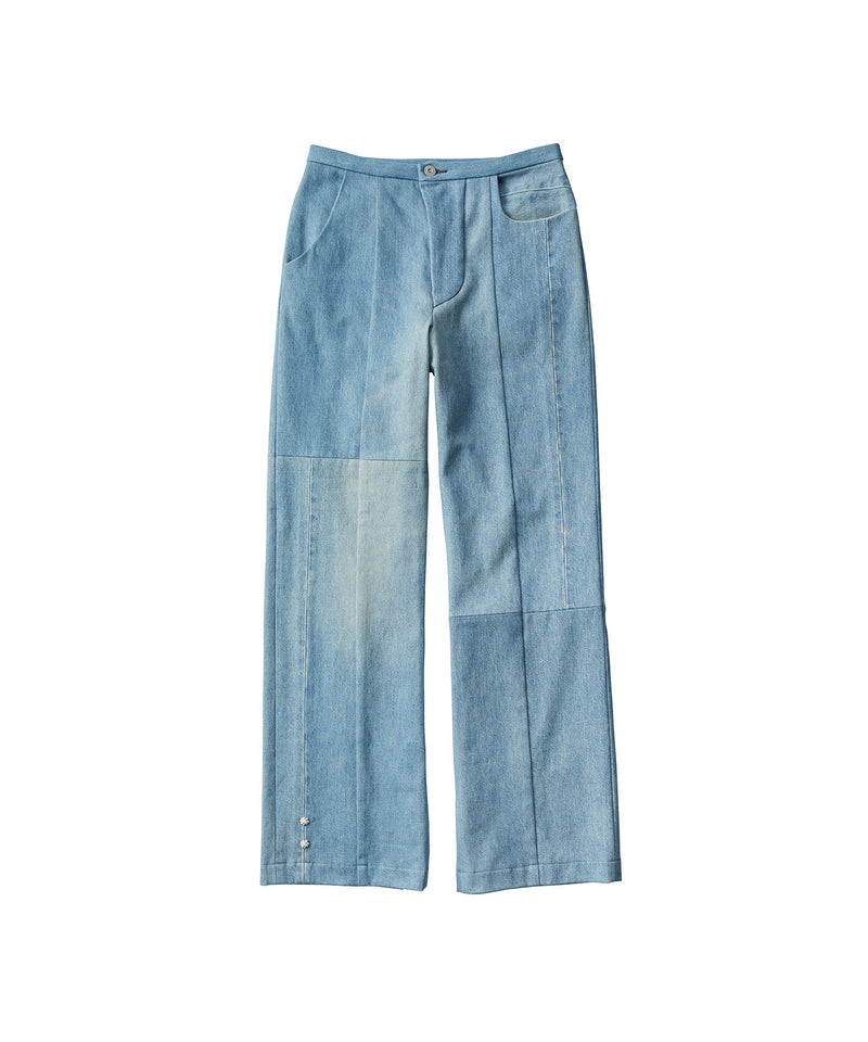 REMAKE DENIM MARK XIV PANTS -Flower Button