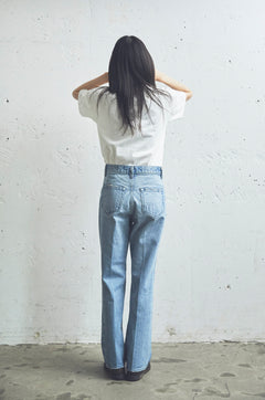 FLOWER STITCHING ON BUTTOCKS DENIM PANTS 002