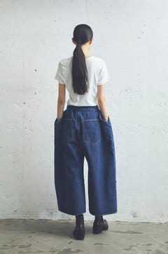 PAPER FOLDING DENIM PANTS