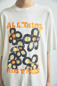 17/- ROUND SHAPE S/S TEE -ANYTHING FLOWER-