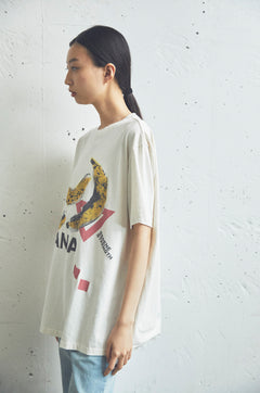 17/- ROUND SHAPE S/S TEE -BANANA-