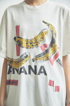 17/- ROUND SHAPE S/S TEE -BANANA-