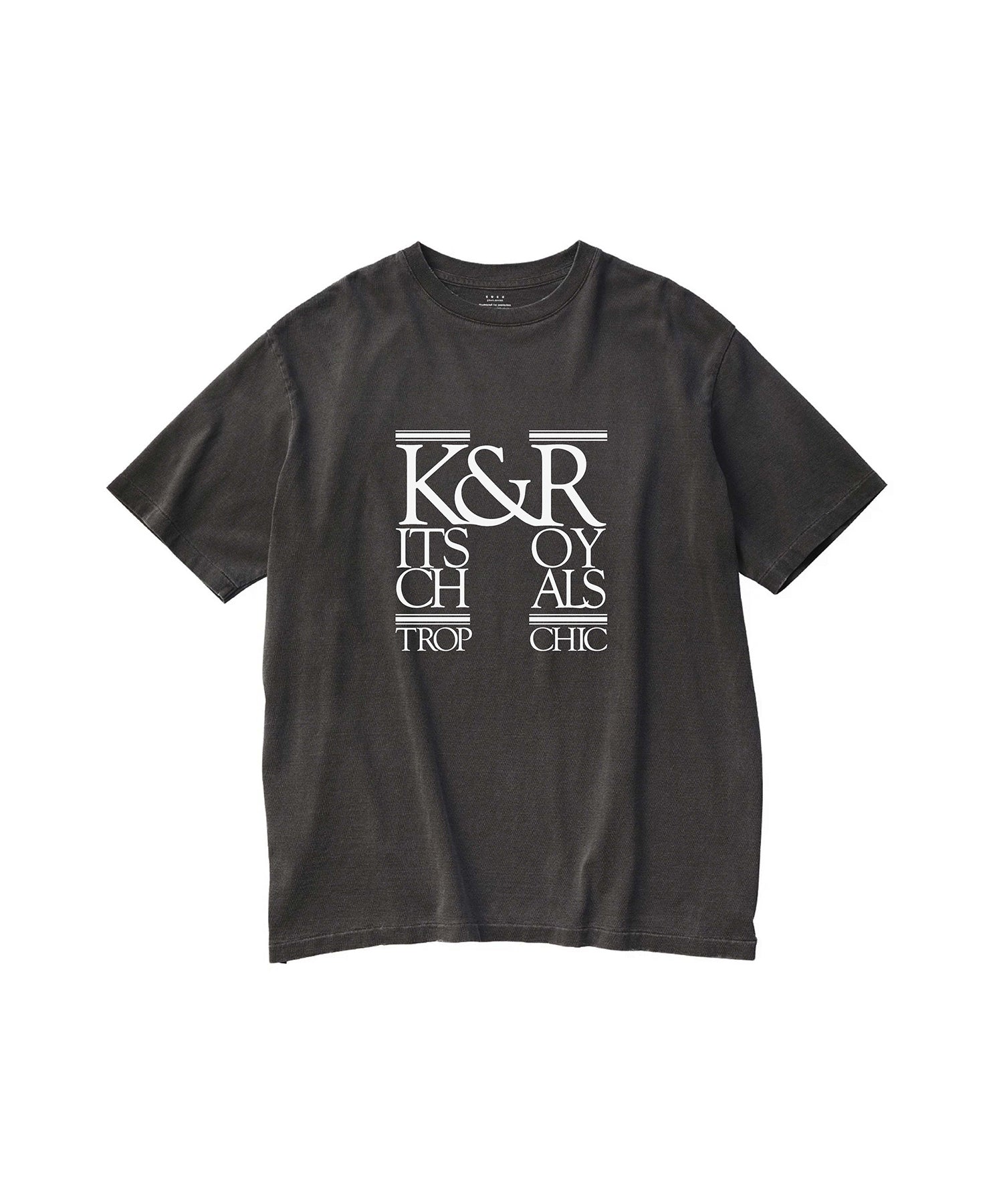 17/-ROUND SHAPE DYED TEE "K&R-Kitsch&Royals"