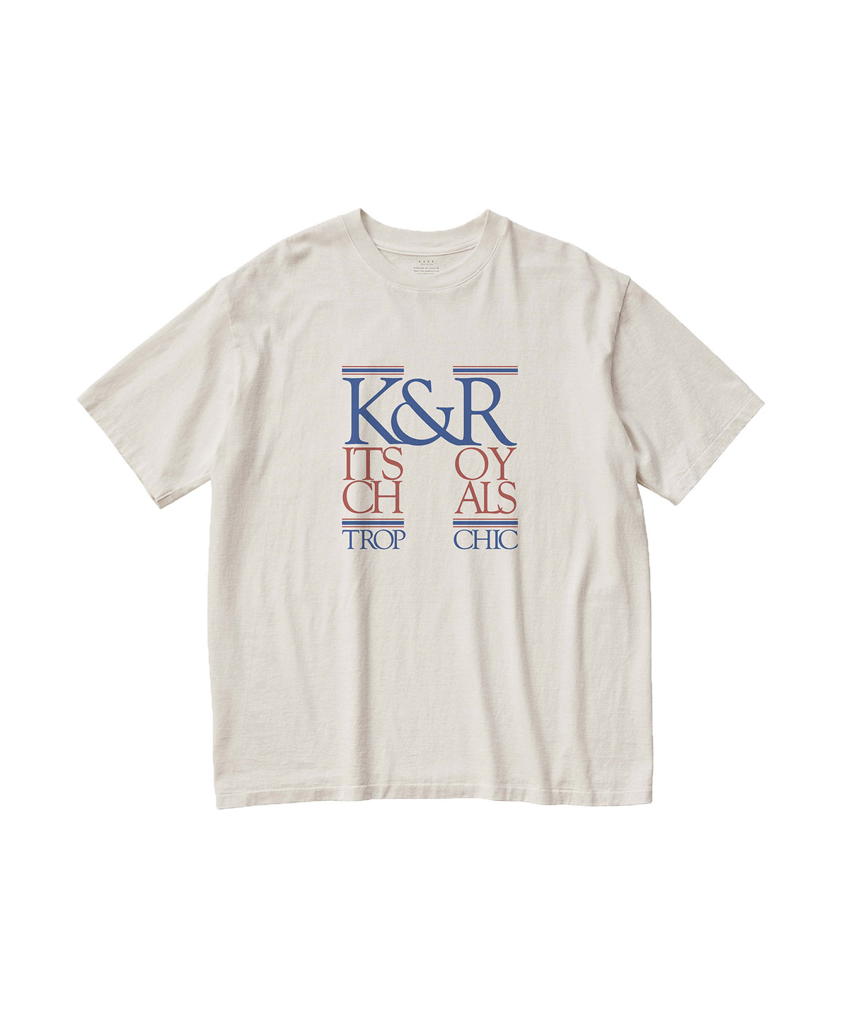 17/-ROUND SHAPE DYED TEE "K&R-Kitsch&Royals"