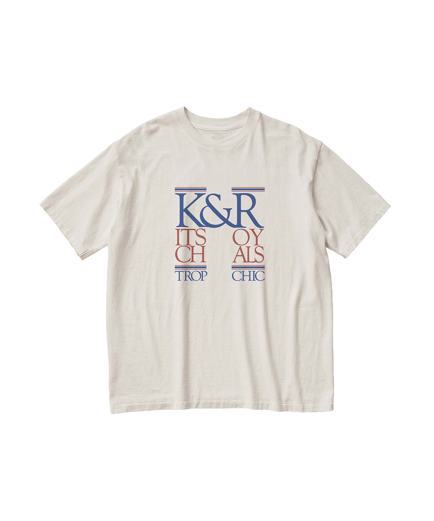 17/-ROUND SHAPE DYED TEE "K&R-Kitsch&Royals"