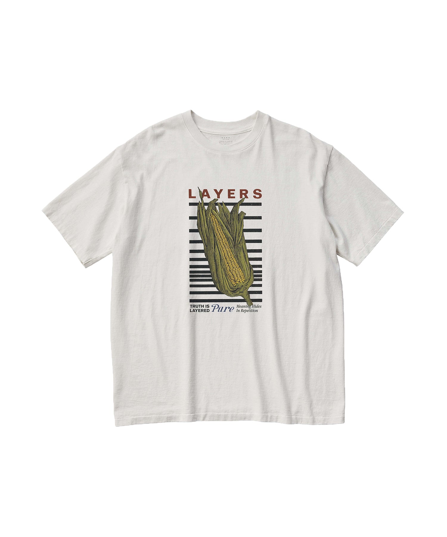 17/-ROUND SHAPE DYED TEE "LAYERS"