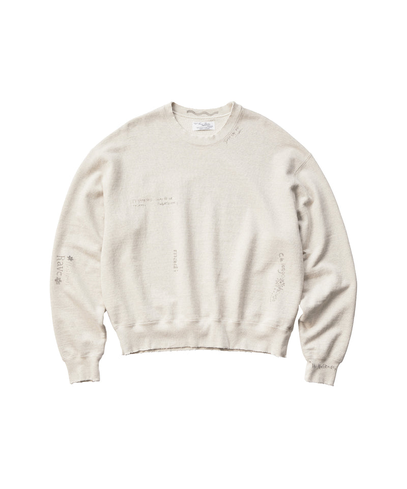 OATMEAL CREW NECK SWEAT -MADCHESTER-