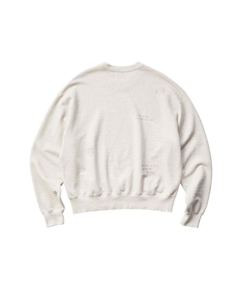OATMEAL CREW NECK SWEAT -MADCHESTER-