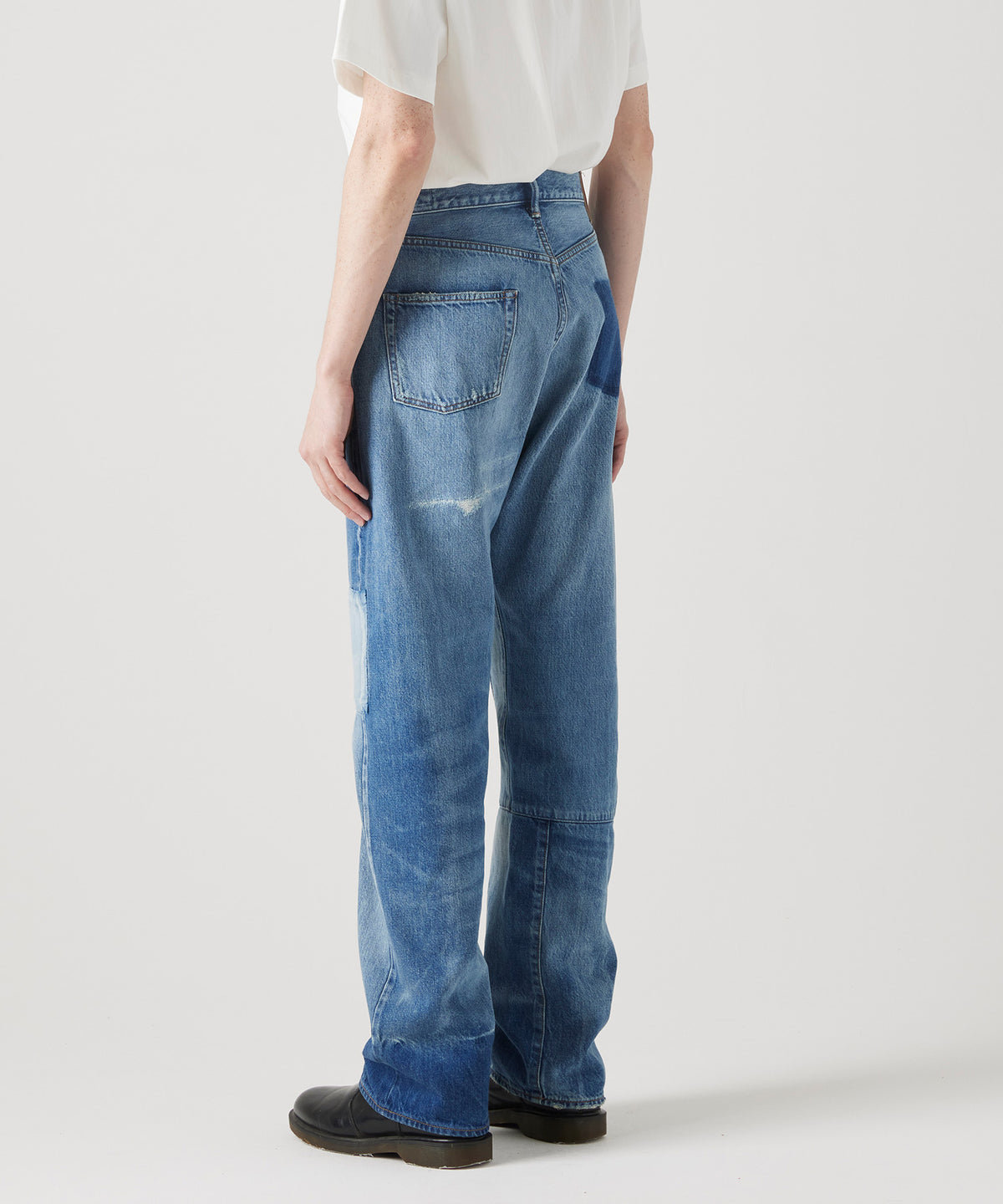 MAISON KITSUNÉ X KURO PATCHWORK DENIM PANTS