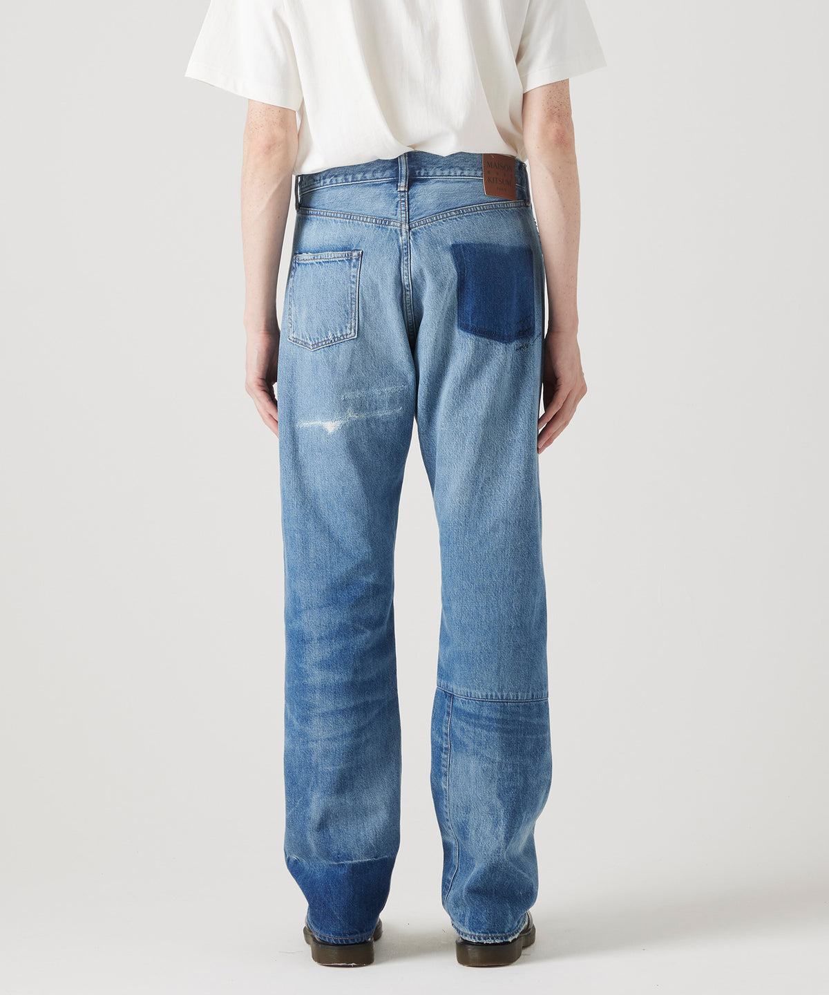 MAISON KITSUNÉ X KURO PATCHWORK DENIM PANTS
