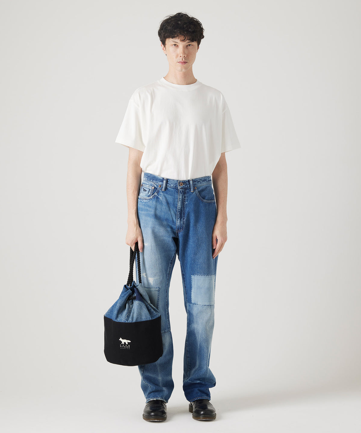 MAISON KITSUNÉ X KURO DENIM BAG