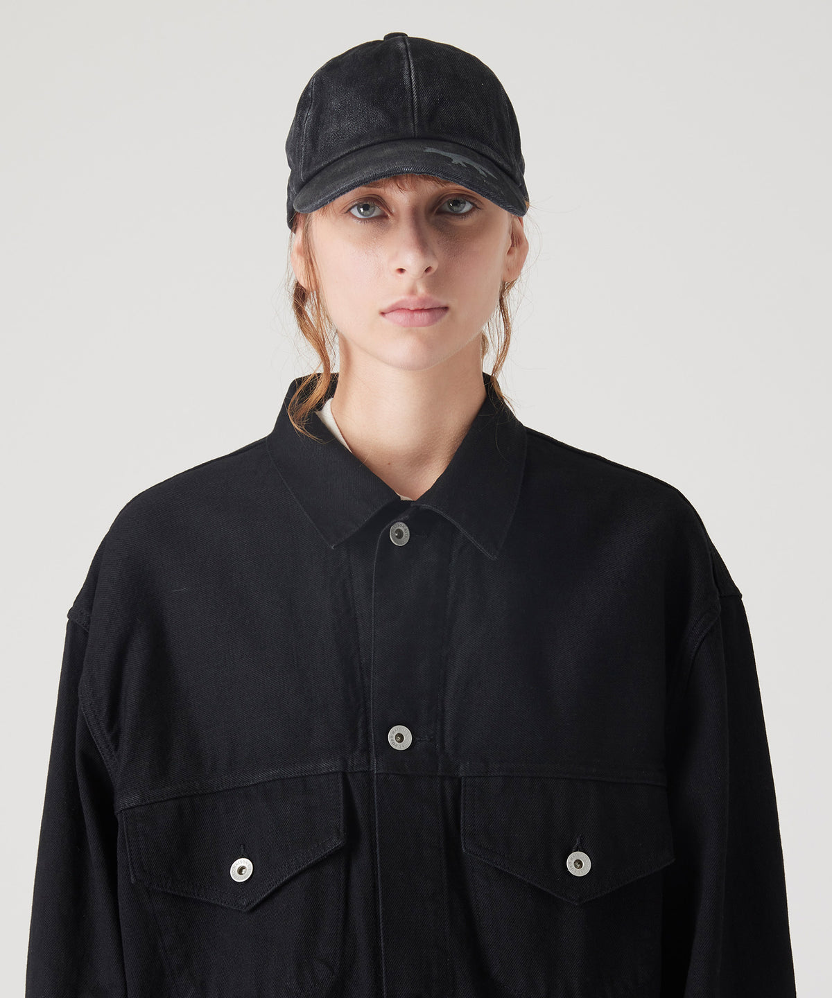 MAISON KITSUNÉ X KURO BLACK DENIM CAP