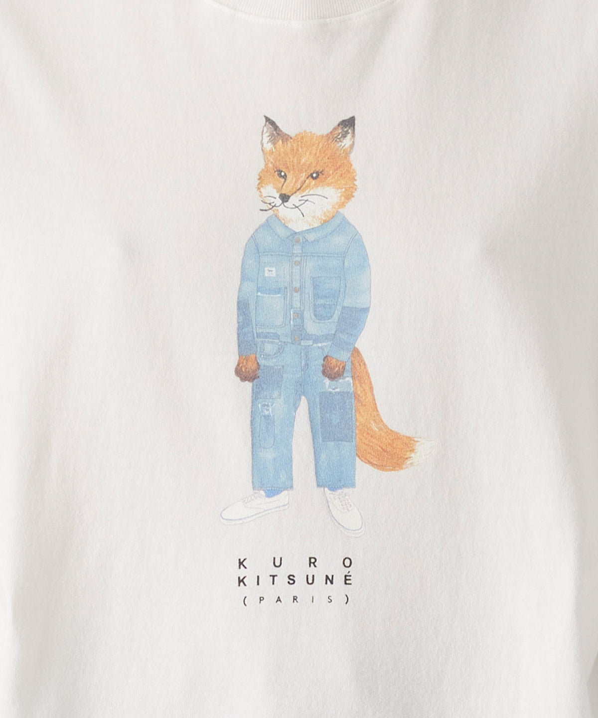 MAISON KITSUNÉ X KURO THE CRAFTED FOX TEE