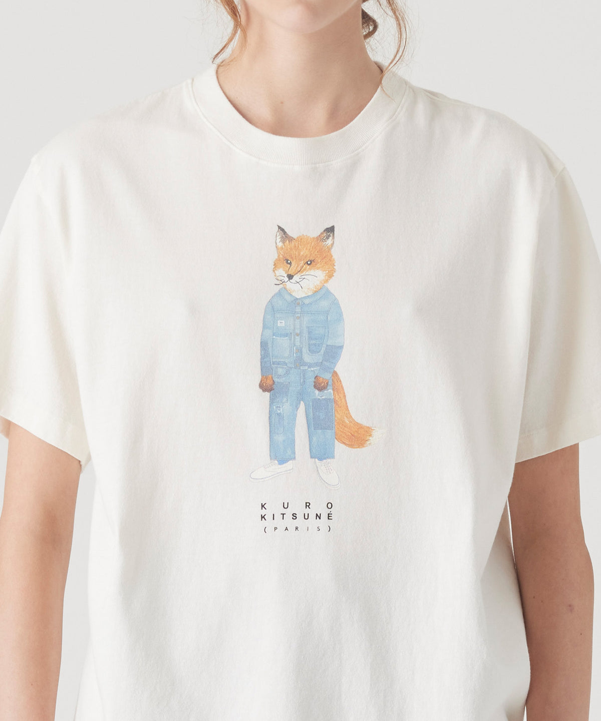 MAISON KITSUNÉ X KURO THE CRAFTED FOX TEE