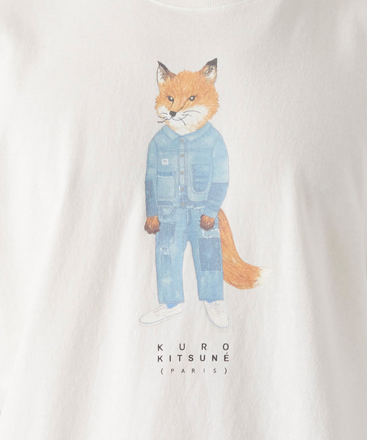 MAISON KITSUNÉ X KURO THE CRAFTED FOX TEE
