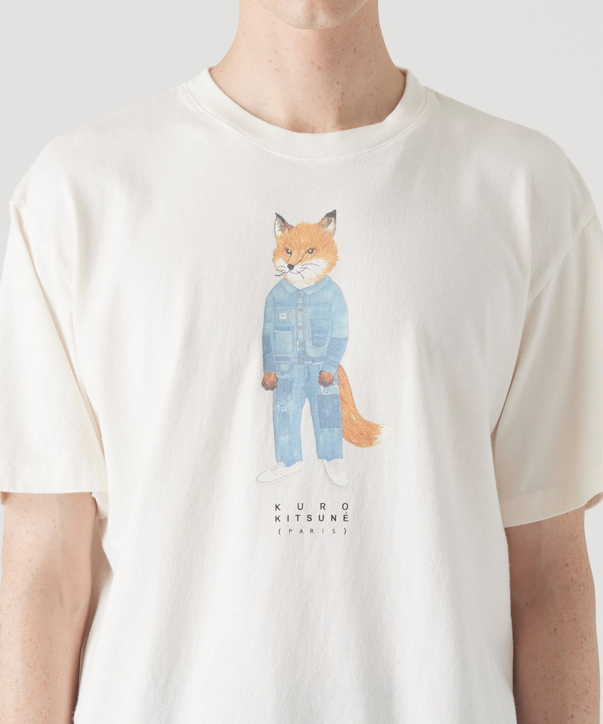 MAISON KITSUNÉ X KURO THE CRAFTED FOX TEE