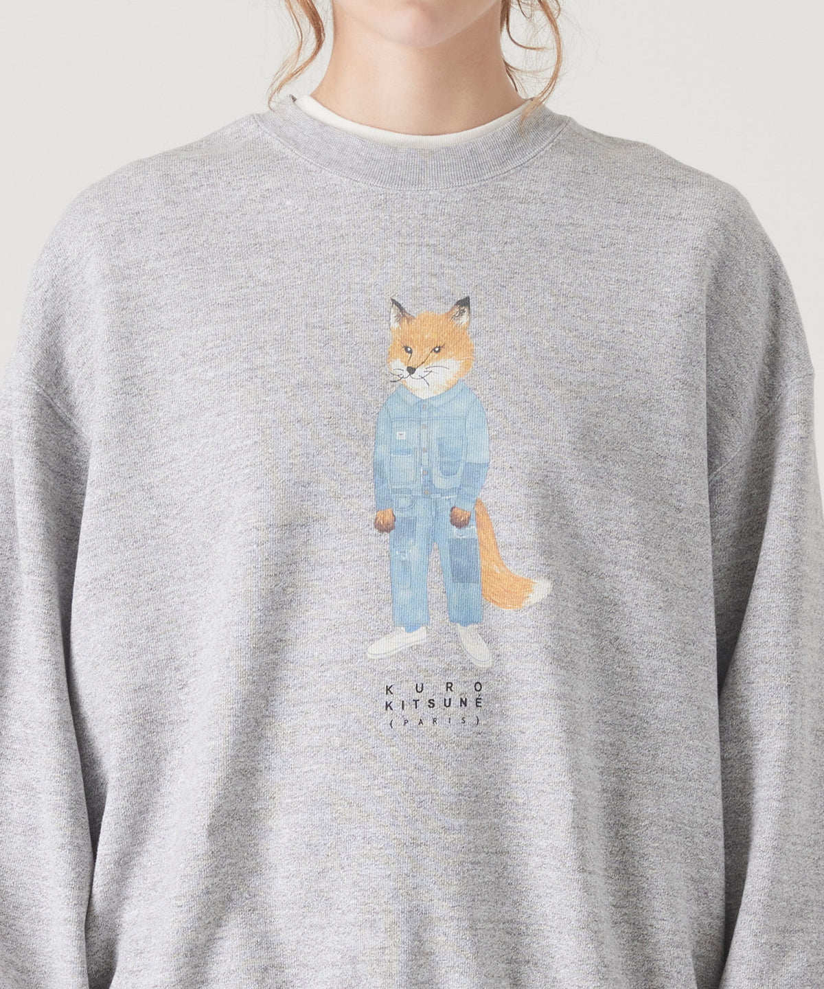 MAISON KITSUNÉ X KURO THE CRAFTED FOX SWEATSHIRT
