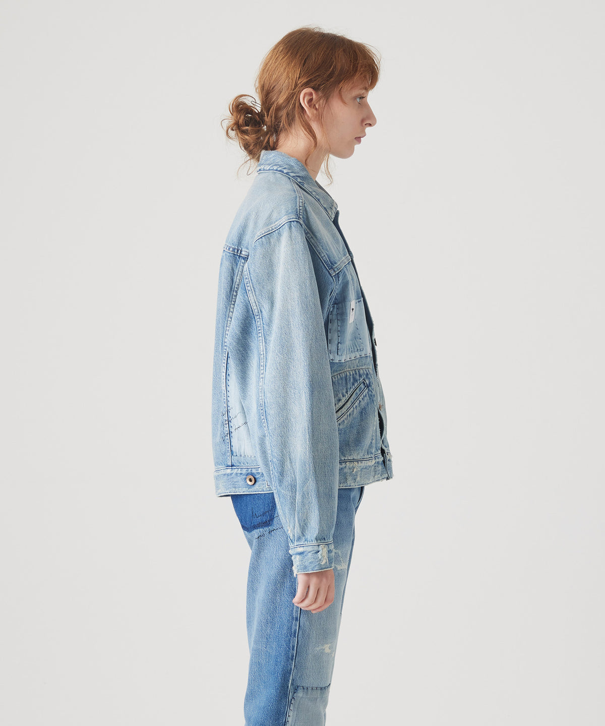 MAISON KITSUNÉ X KURO PATCHWORK DENIM JACKET