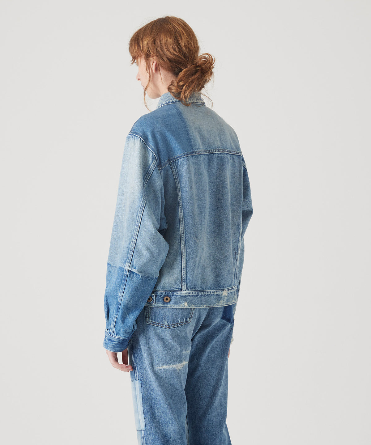 MAISON KITSUNÉ X KURO PATCHWORK DENIM JACKET