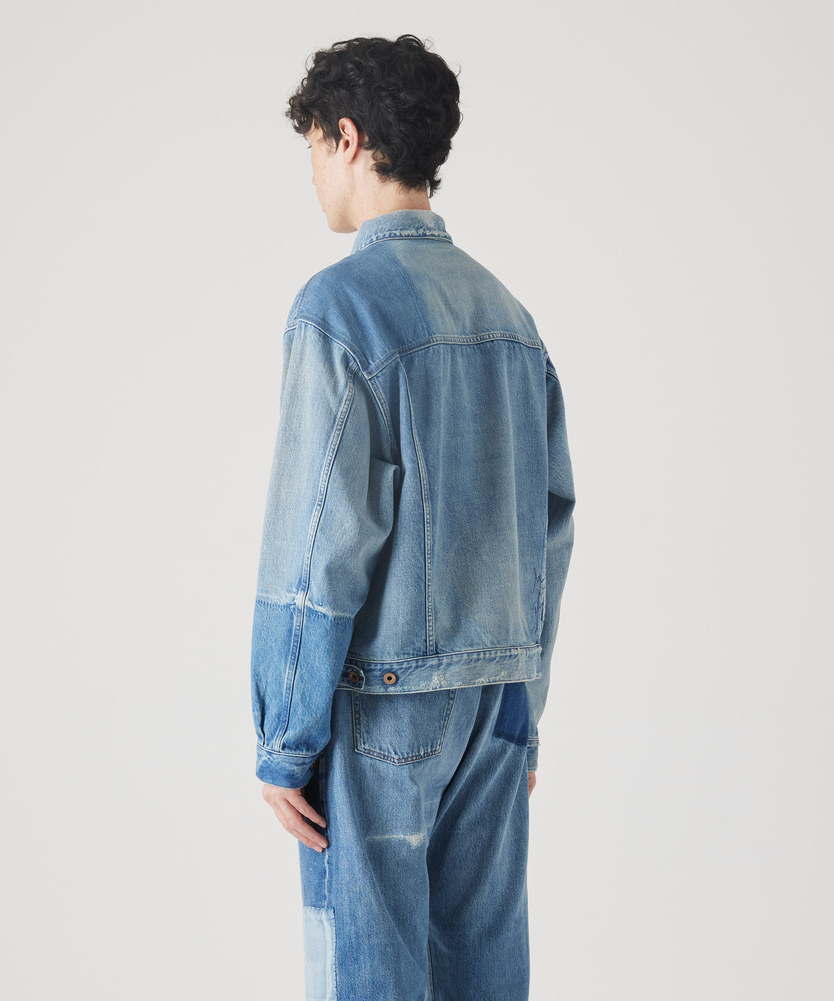 MAISON KITSUNÉ X KURO PATCHWORK DENIM JACKET