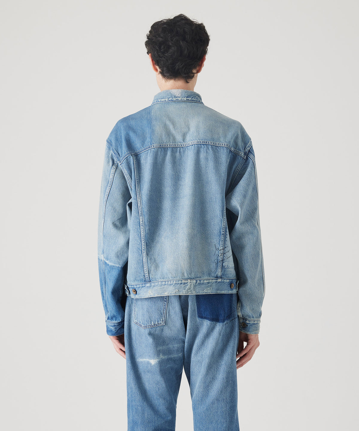 MAISON KITSUNÉ X KURO PATCHWORK DENIM JACKET