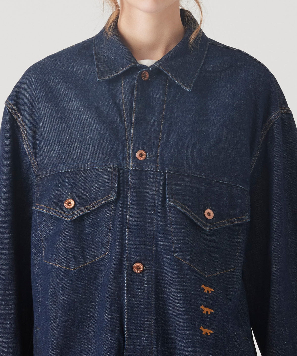 MAISON KITSUNÉ X KURO DENIM SHIRT