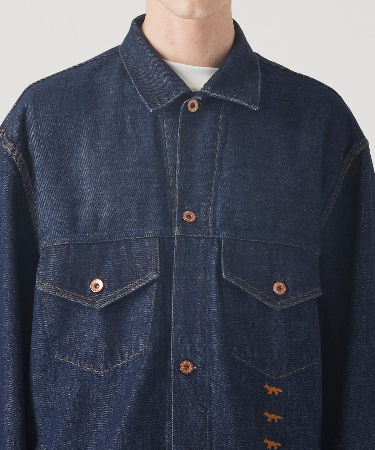 MAISON KITSUNÉ X KURO DENIM SHIRT