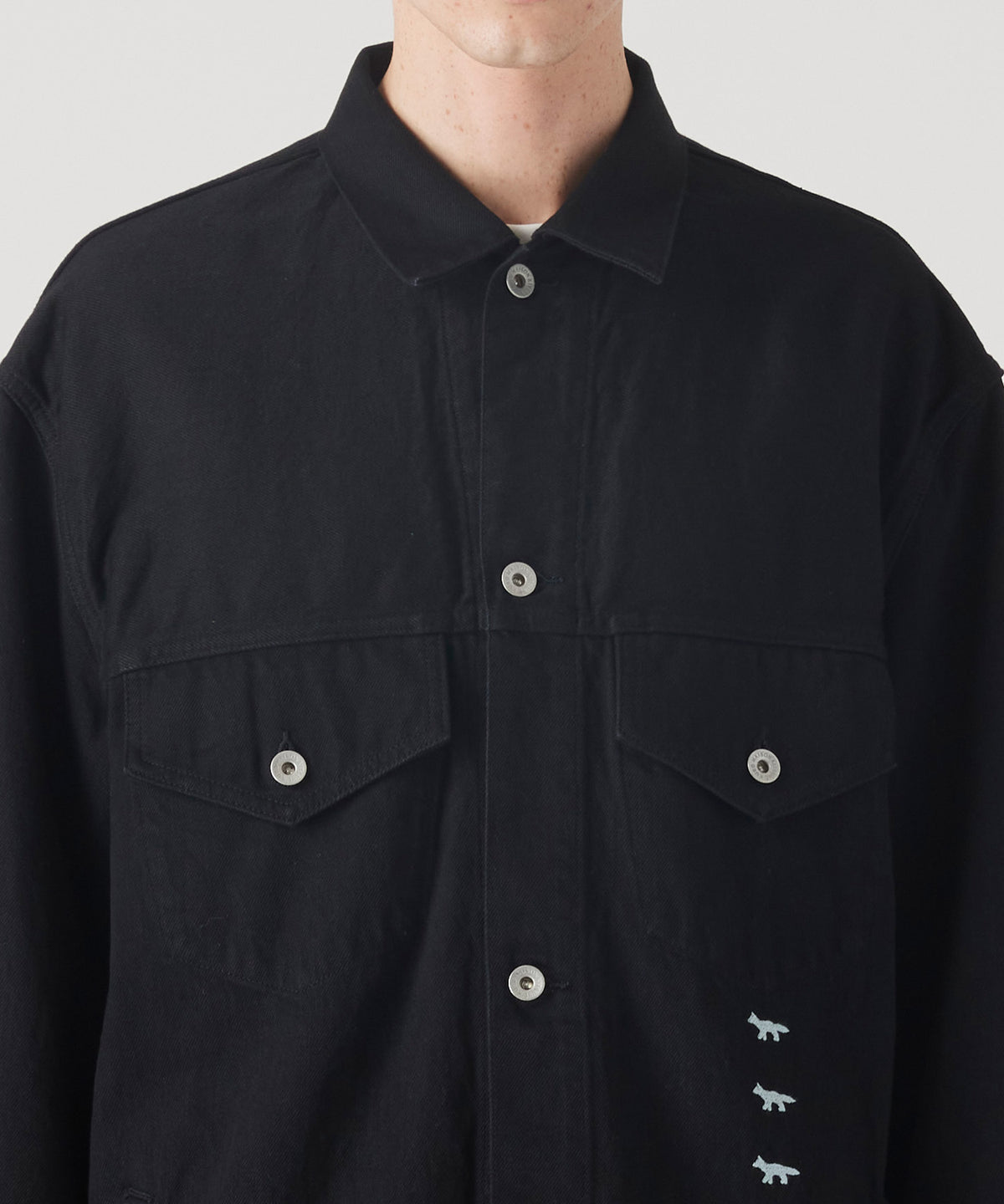 MAISON KITSUNÉ X KURO DENIM SHIRT